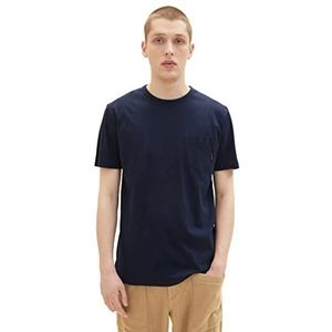 Tom Tailor Denim heren 1038462 T-Shirt, 10668 - Sky Captain Blue, S