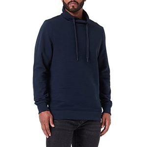 TOM TAILOR Uomini Sweatshirt met sjaalkraag 1033634, 10668 - Sky Captain Blue, M