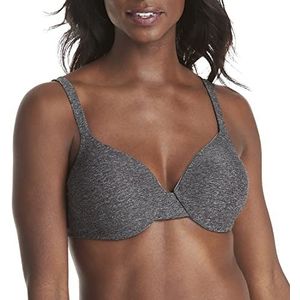 Hanes Ultimate Hanes Ultimate T-shirt voor dames, zachte schuimbeugel beha, Zwarte Heide 2, 75D