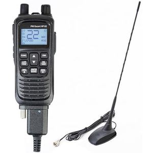 PNI Escort HP 82 draagbare CB radiostation kit, multi standaard, 4W, 12V, AM-FM met PNI Extra 48 CB antenne