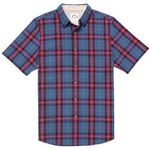 Dubinik® Shirt Heren Korte mouw Gemakkelijk te strijken Button-down overhemden 100% katoen Casual overhemden Regular Fit
