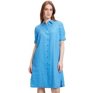 Betty & Co Damesblousejurk 100% linnen, Regatta Blue, 42