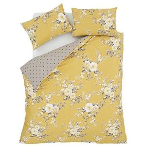 Catherine Lansfield - Canterbury Easy Care - Dekbedovertrek - Oker - Kingsize