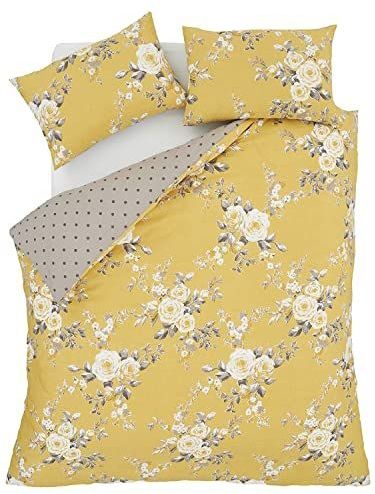 Catherine Lansfield - Canterbury Easy Care - Dekbedovertrek - Oker - Kingsize