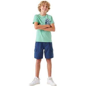 Garcia Kids Jongens T-shirt met korte mouwen, Deep Grass, 140 cm
