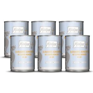 MjAMjAM - premium natvoer voor honden - geblancheerde kip met heerlijke worteltjes in saus, pak van 6 (6 x 380 g), graanvrij met extra vlees