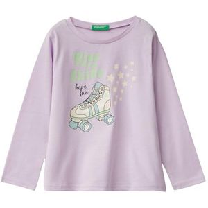 United Colors of Benetton T-shirt M/L, Paars, 18 mesi