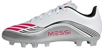 adidas - F50 MESSI CLUB - Voetbalschoenen - ftwr white/lucid red/silver
