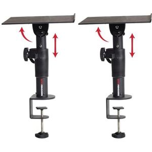 Gator Frameworks Desktop Clamp-On Studio Monitor en Speaker Stand - Set van 2 (GFWSPKSTMNDSKCMP)