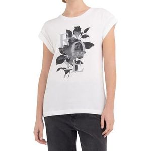 Replay Dames T-shirt, 011, gebroken wit, S