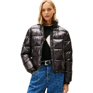 Tommy Jeans Dames TJW PCKBL HD ESS PFFR SHINY EXT DW0DW22039 Puffer Jacket, ZWART (Zwart), S, Zwart (zwart), S