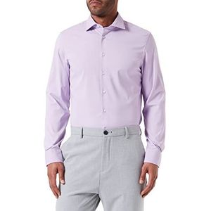 Seidensticker Men's Slim Fit shirt met lange mouwen, paars, 40, lila, 40
