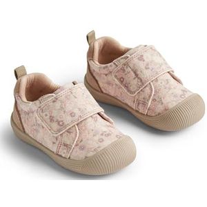 Wheat Unisex Prewalker Kinderschoen met klittenband en print Kei loopschoen, 9014 Clam Multi Flowers, 27 EU