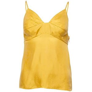 Superdry Dames Tencel Top Cami Shirt, sulphur yellow, XL