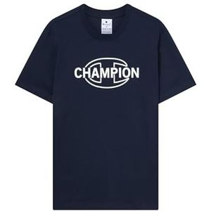 Champion Legacy Men, grafisch T-shirt met ronde hals, S, blauw, Blauw, S