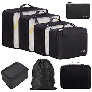 BAGAIL Verpakking Kubussen voor Koffer 8 Set, Lichtgewicht Bagage Verpakking Organisatoren Verpakking Cubes voor Travel Accessoires