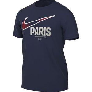 Nike PSG Shirt PSG M Nk Swoosh Tee, Midnight Navy, FV8555-410, L