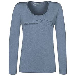 Rock Experience Dames Chandler 2.0 Ls T-shirt, China Blue Melange, XS, China Blue Melange, XS