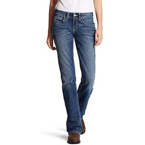 Ariat Women's Flame Resistant Mid Rise Boot Cut Jean, Oceanside Entwined, 27 Regular
