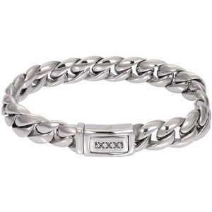 iXXXi Men Roestvrij stalen Heren armband Lombok Zilver | 22cm