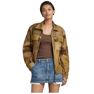 G-STAR RAW Dames Vintage Worker Wmn Jacket, meerkleurig (Safari Watercolor Camo D23014-D386-D940), XL, meerkleurig (Safari Watercolor Camo D23014-d386-d940), XL
