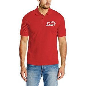 Touchlines Fashion Poloshirt voor heren, Moet dat zo luid, D2065, rood, L