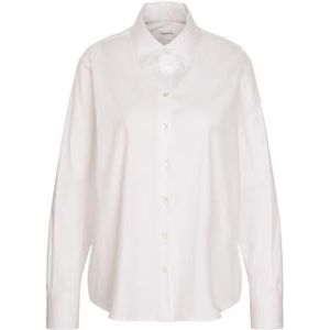 Seidensticker Modieuze damesblouse - hemdblouse - regular fit - gemakkelijk te strijken - hemdblousekraag - lange mouwen - katoenmix - stretch, wit, 34