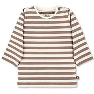 Sterntaler Baby-jongens GOTS shirt met lange mouwen gestreept shirt met lange mouwen, bruin, 50