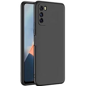 Hoes compatibel met Vivo T1 5G, ultradun TPU zacht frame, hoes, camerabescherming en schermbescherming, anti-vingerafdruk, volledige bescherming, stootvast, zachte telefoonhoes, zwart