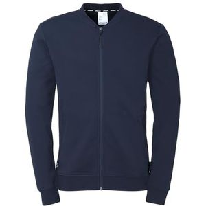 uhlsport ID College vest voor heren, uitgaan, sweatjack, sweatshirt zonder capuchon, voor heren, dames en kinderen, marineblauw, 128 cm