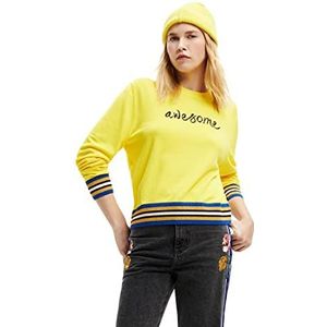 Desigual Damestrui Sweater, geel, XL