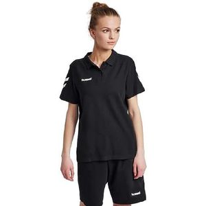 hummel Hmlgo Cotton Polo Woman Shirt voor dames, zwart, L