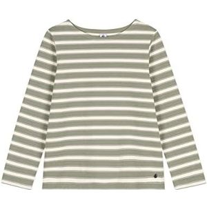 Petit Bateau Marinieres dames T-shirt A07KA Marecagee/Valanche, XXS, Marecage/Avalanche, XXS