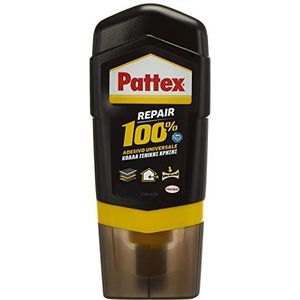 Pattex 100% universele lijm, transparante lijm met sterke begingreep, sterke lijm voor metaal, kunststof, hout, steen enz., 1 x 50 g