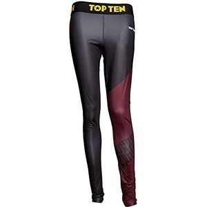 TopTen leggings, compressiebroek""workout"", zwart/rood, M