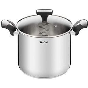 Tefal Emotion hoge kookpan 22 cm doorsnee E3016104 - 6,1 ltr - voor pasta of soep