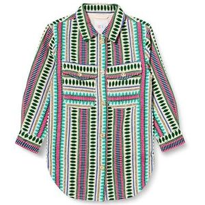 aleva Meisjeshemdjas shirt, meerkleurig turquoise, 122 cm