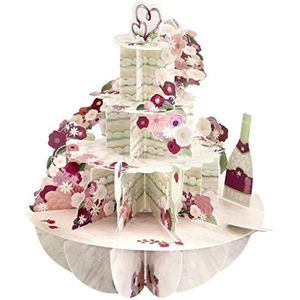 SANTORO Pirouette, 3D pop-up wenskaart - Cut The Cake - Geschenken voor haar, hem, jubileum, bruiloft, viering, Valentijnsdag | Cake verjaardagskaart