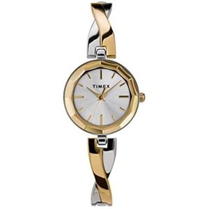 Timex Fashion Stretch Bangle Dameshorloge van 26 mm, Gouden Toon, 26 mm, Jurk Horloge