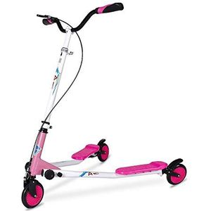 AOODIL Swing Wiggle Scooter, 3 wielen Drifting Scooter met instelbare hoogte/inklapbare step voor kinderen en volwassenen vanaf 6 jaar