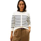 Regular fit gebreid jack van katoenmix