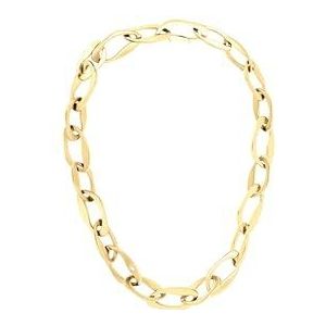 Calvin Klein - Damesketting - Roestvrij Staal - Verguld - Kristallen Accenten