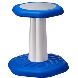 VEVOR wiebelstoel wiebelkruk mini met sponskussen, kinderkruk verbetert de concentratie, houding en kalmeert kinderen, 70 kg belastbaar, wiebelkruk van HDPE ideaal voor scholen thuis blauw