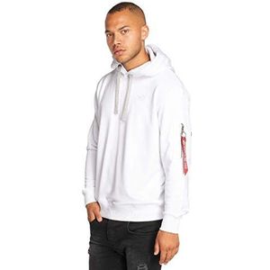 ALPHA INDUSTRIES X-fit sweatshirt voor heren, wit, XXL