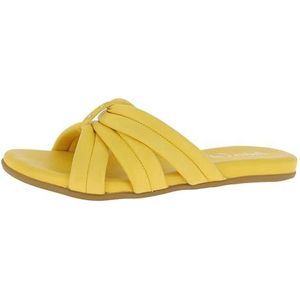 Andrea Conti Platte slippers voor dames, citroen, 36 EU