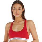 Tommy Hilfiger Dames ongevoerde bralette beha, Primair Rood, S