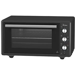 Ardes KRATOS 45L AROVEN451 Elektrische oven, geventileerd, met anti-aanbaklaag, geëmailleerd, inhoud: 45 l, diepte: 41 cm, multifunctioneel, met licht en zwarte timer