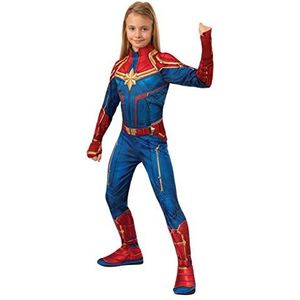 Rubie's Officiële Captain Marvel Hero Suit, Kinderkostuum, Middelgrote leeftijd 5-7 jaar