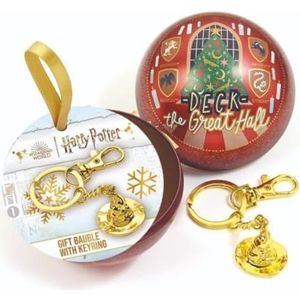 Harry Potter Officiële Deck The Great Hall Kerstbal met Sorteerhoed Sleutelhanger