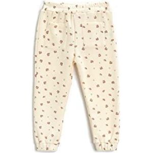 Koton Baby Girl Floral Jogger Sweatpants Cotton, ecru design (0d1), 12-18 Maanden